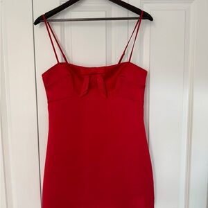 NWT Victoria’s Secret Twinkle Bow Satin Mini Slip Dress
